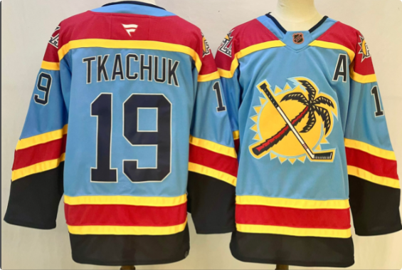 men's Matthew Tkachuk Florida Panthers 2024-25 Blue Player Stitched Jersey