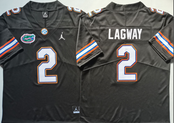 Florida Gators Black #2 LAGWAY Men's JERSEY