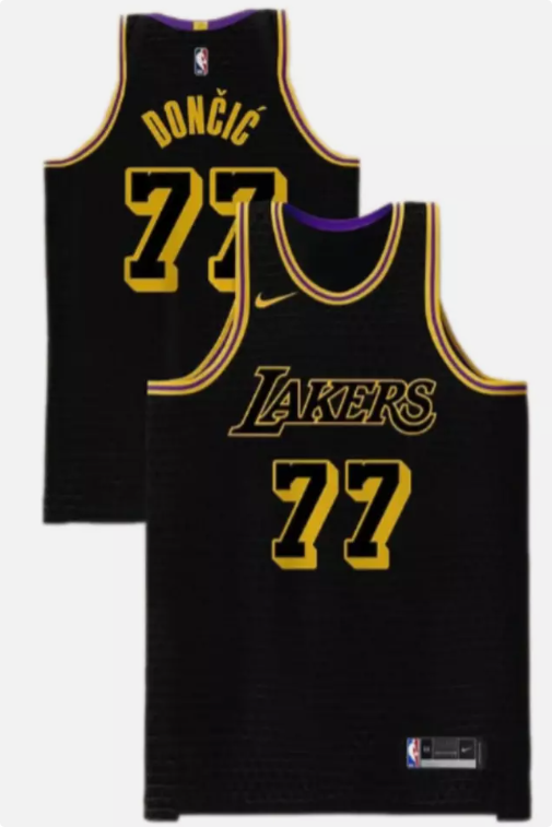 Adult Los Angeles Lakers Luka Doncic #77 stitched Jersey