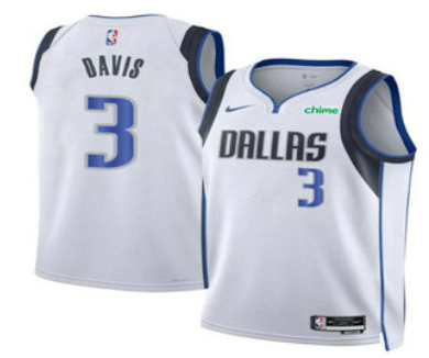 Men's Dallas Mavericks #3 Anthony Davis   Stitched Jersey