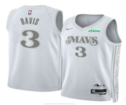 Men's Dallas Mavericks #3 Anthony Davis   Stitched Jersey