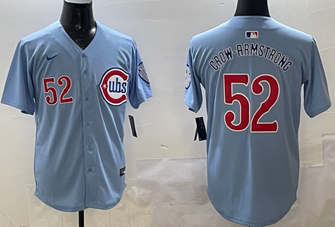 Chicago Cubs Pete Crow-Armstrong Blues Alternate Limited Baby Blue Jersey