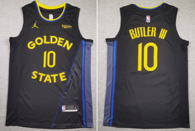 Jimmy Butler Golden State Warriors Jordan Brand Men's Stitched Jersey - Statement Edition - Black