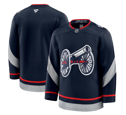 Men's Columbus Blue Jackets Blank Navy 2024-25 Stitched Hockey Jersey