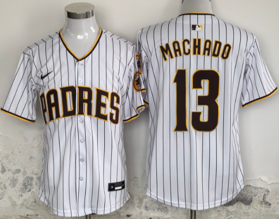 Men's San Diego Padres #13 Manny Machado  Stitched Jersey