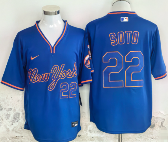 Men's New York Mets #12 Francisco Lindor  Stitched Baseball Jersey