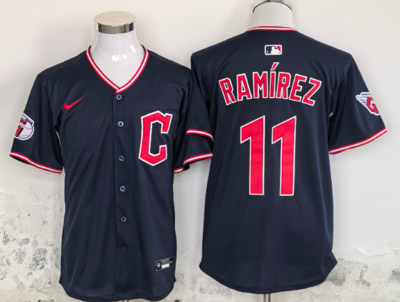 Jose Ramirez Cleveland Guardians Nike Men's Alternate Limited Player Jersey - Navy