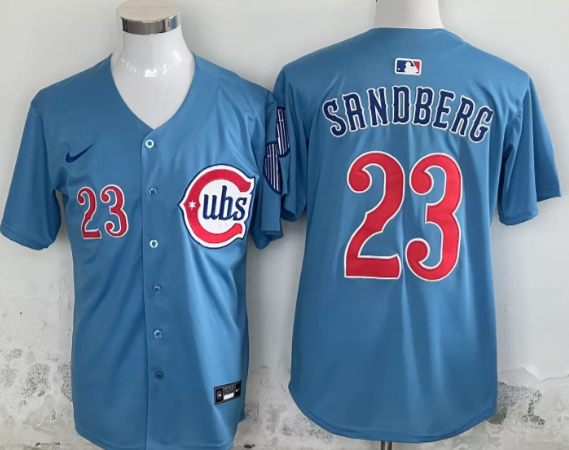 Men's CHICAGO CUBS RYNE SANDBERG BLUES ALTERNATE NIKE VAPOR LIMITED JERSEY