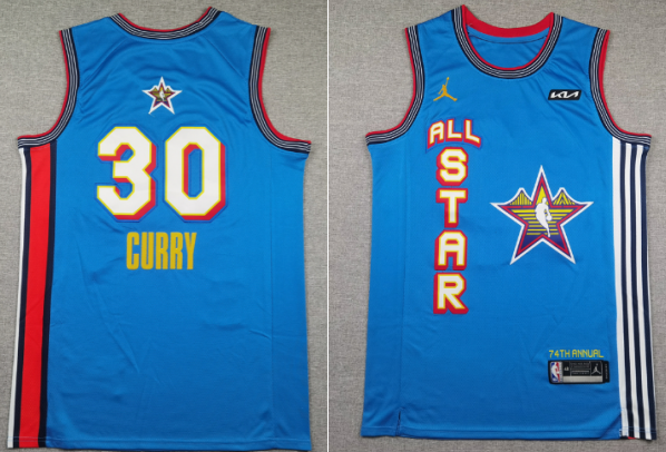 Stephen Curry Light Blue 2025 NBA All-Star  Men's Stitched jersey