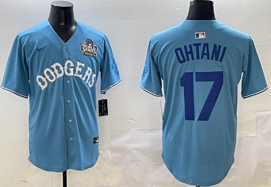 Men's Los Angeles Dodgers #17 Shohei Ohtani  Cool Base Stitched Baseball Jersey