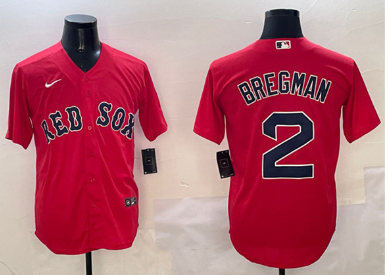 Men's Boston Red Sox #2 Xander Bogaerts Red Cool Base Stitched Baseball Jersey