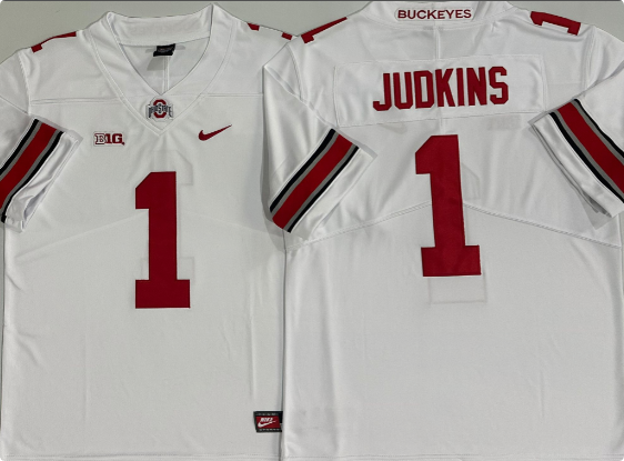 Ohio State Buckeyes  #1 JUDKINS men jersey