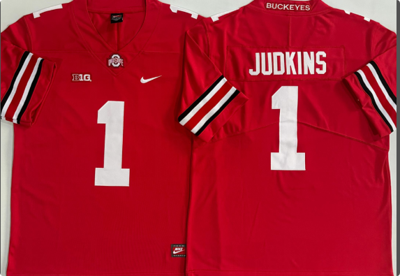 Ohio State Buckeyes  #1 JUDKINS men jersey