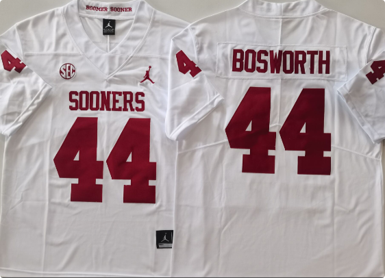 Oklahoma Sooners 44 Brian Bosworth white men NCAA college Football Jerseys