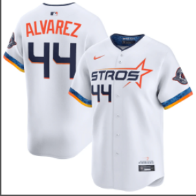 Houston Astros Yordan Alvarez Nike White 2025 City Connect MLB Limited Jersey men