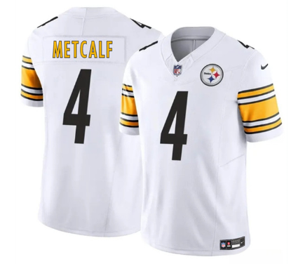 Men's Pittsburgh Steelers #4 DK Metcalf    Football Stitched Jersey
