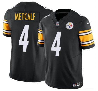 Men's Pittsburgh Steelers #4 DK Metcalf    Football Stitched Jersey

