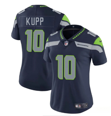 Women's Seattle Seahawks #10 Cooper Kupp  2025 Vapor Limited Football Stitched Jersey(Run Small)