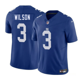 Men's New York Giants #3 Russell Wilson  2025 Vapor Untouchable Limited Football Stitched Jersey