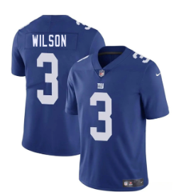 Men's New York Giants #3 Russell Wilson  2025 Vapor Untouchable Limited Football Stitched Jersey