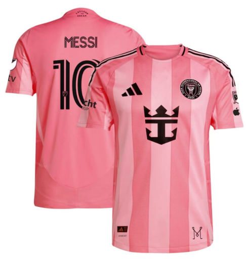 Men's Inter Miami CF Lionel Messi adidas Light Pink 2025 Euforia Replica Player Jersey