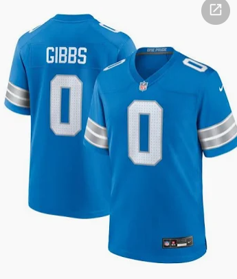 Men's Detroit Lions Jahmyr Gibbs Nike Stitched Men's Jersey