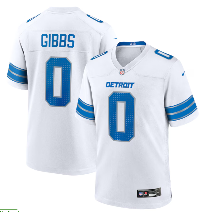 Men's Detroit Lions Jahmyr Gibbs Nike Stitched Men's Jersey