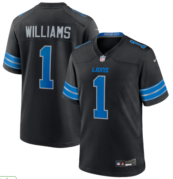 Men's Detroit Lions Jameson Williams Nike stitched Jersey