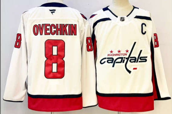 Capitals #8 Alex Ovechkin red Men Stitched NHL Jersey