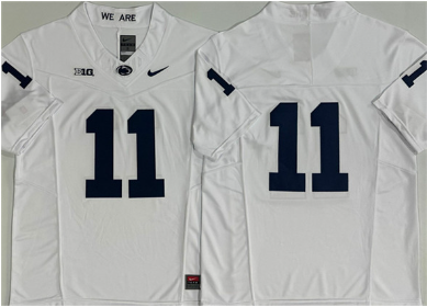 Men's Penn State Nittany Lions #11 Abdul Carter   No Name Stitched Jersey