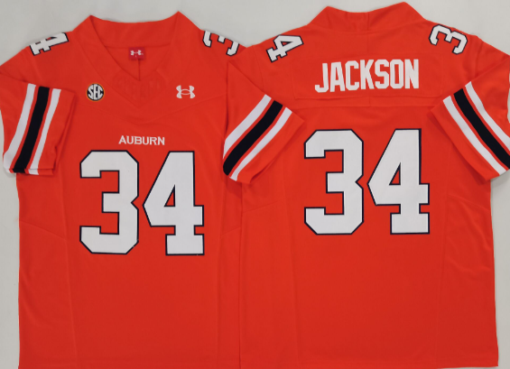 Men's Auburn Tigers #34 Bo Jackson   Stitched Jersey