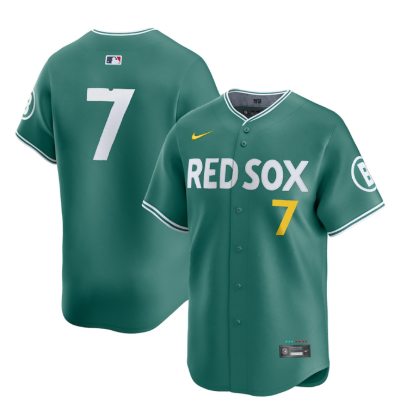 Men's Boston Red Sox #7 Masataka Yoshida Green 2025 City Connect Limited Stitched Baseball Jersey