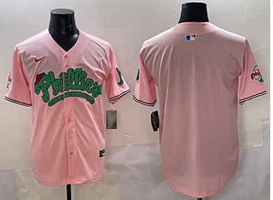 Men's Philadelphia Phillies Blank Pink Phanatic Limited Stitched Jersey