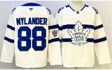 Men's Toronto Maple Leafs #88 William Nylander White Stadium Series Stitched Jersey
