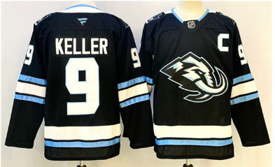 Men's Utah Mammoth #9 Clayton Keller Navy 2025 With C Patch Stitched Jersey