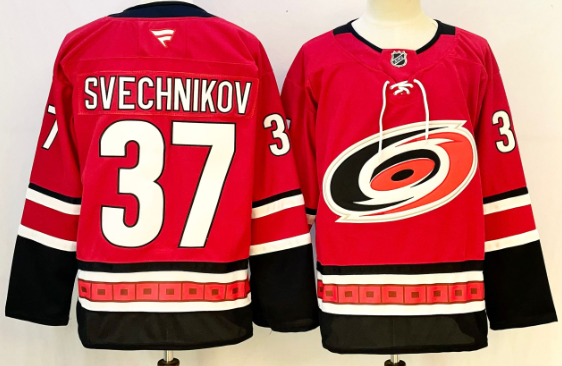 Men's Carolina Hurricanes  37 Fanatics red Jersey