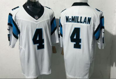 Men's Carolina Panthers #4 Tetairoa McMillan   Stitched Jersey
