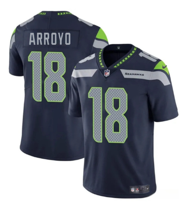 Men's Seattle Seahawks #18 Elijah Arroyo   Football Stitched Jersey