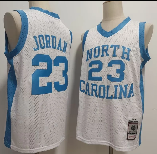 Men's North Carolina Tar Heels #23 Michael Jordan   Throwback Stitched Jersey
