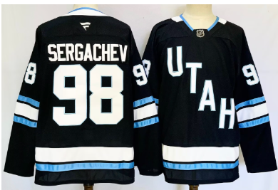 Men's Utah Hockey Club #98 Mikhail Sergachev  2024-25 Stitched Jersey