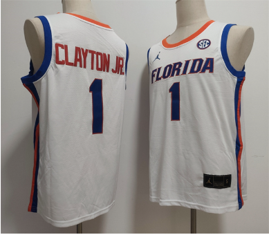 Men's Florida Gators #1 Walter Clayton Jr.  Stitched Basketball Jersey