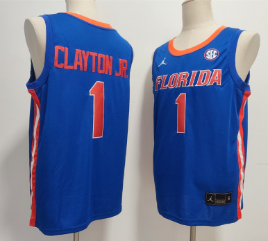 Men's Florida Gators #1 Walter Clayton Jr.  Stitched Basketball Jersey