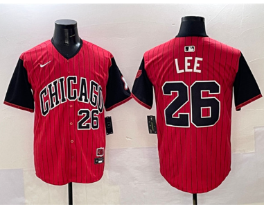 Men's Chicago White Sox #26 Korey Lee Red Black 2025 City Connect Limited Stitched Baseball Jersey