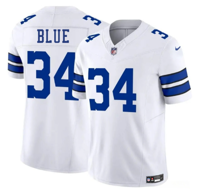 Men's Dallas Cowboys #34 Jaydon Blue  Limited Football Stitched Jersey