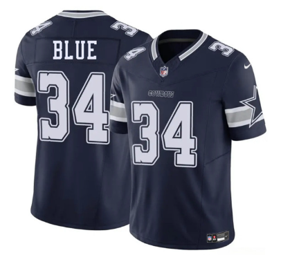 Men's Dallas Cowboys #34 Jaydon Blue  Limited Football Stitched Jersey