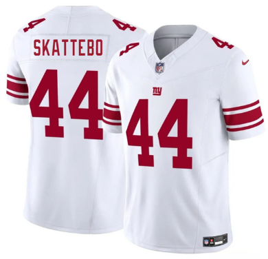 Men's New York Giants #44 Cam Skattebo White 2025 Draft F.U.S.E. Vapor Untouchable Limited Football Stitched Jersey