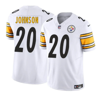 Men's Pittsburgh Steelers #20 Kaleb Johnson   Limited Football Stitched Jersey