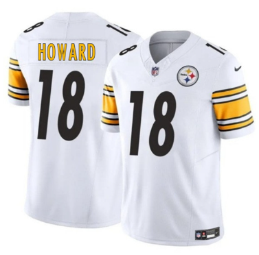 Men's Pittsburgh Steelers #18 Will Howard   Limited Football Stitched Jersey