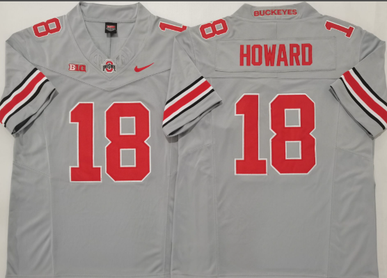 Men's Ohio State Buckeyes #18 Will Howard   Limited Stitched Jersey