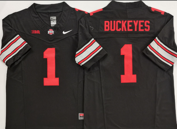 Men's Ohio State Buckeyes #1 Buckeyes   Limited Stitched Jersey
